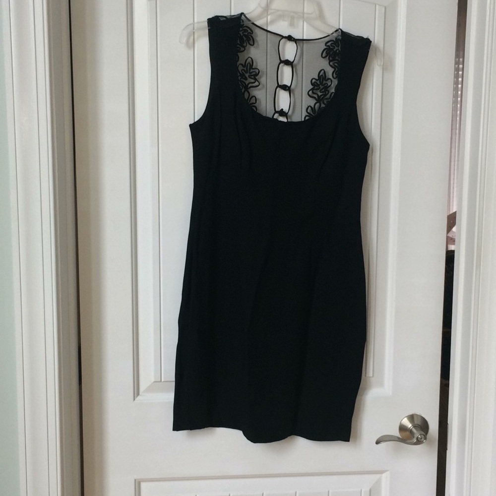 Kaye Louise black dress lace back size 9/10